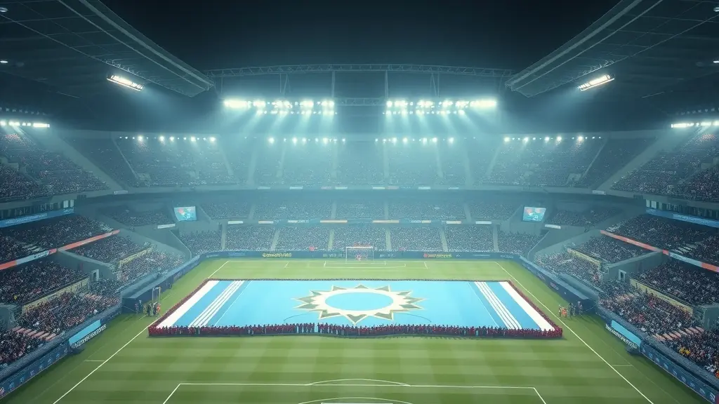 Stadio pieno prima di una notte di Champions League