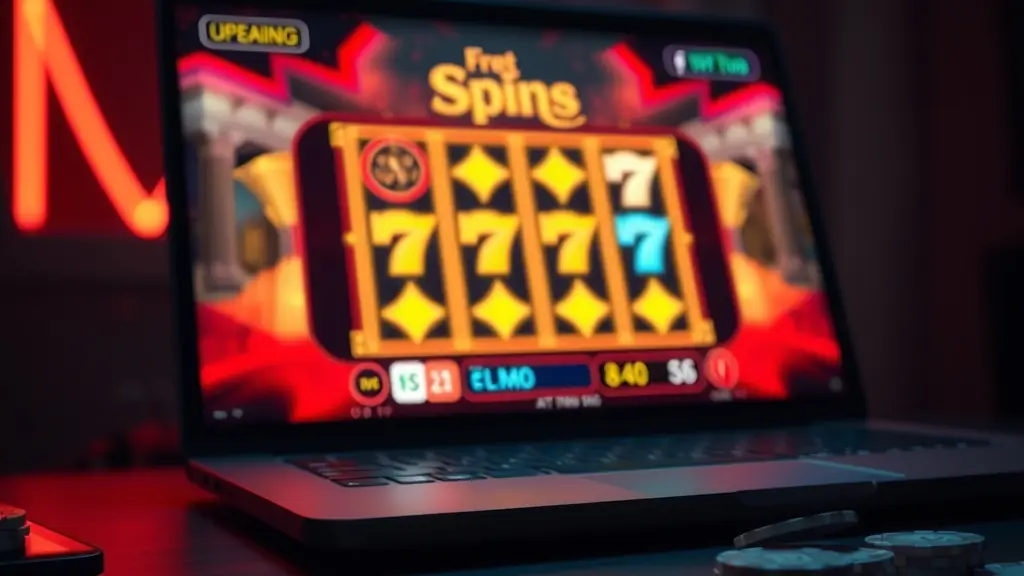 Slot del casino online SupaBet su laptop