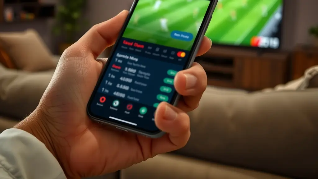 SupaBet login da smartphone durante una partita