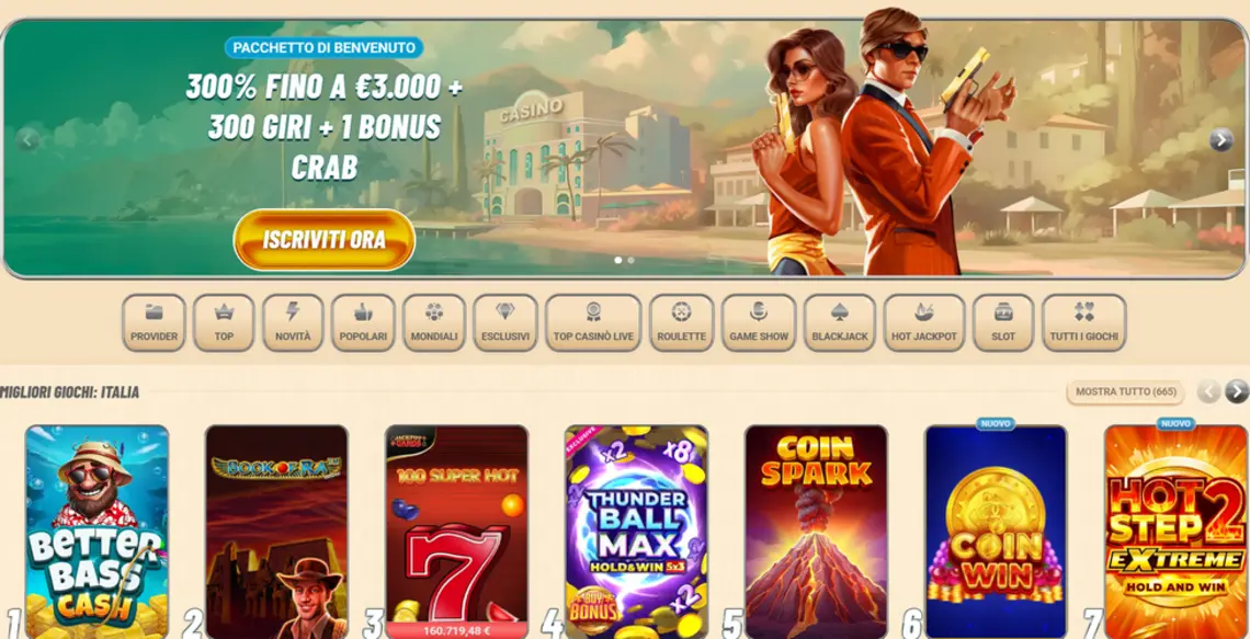 Interfaccia Vegasino